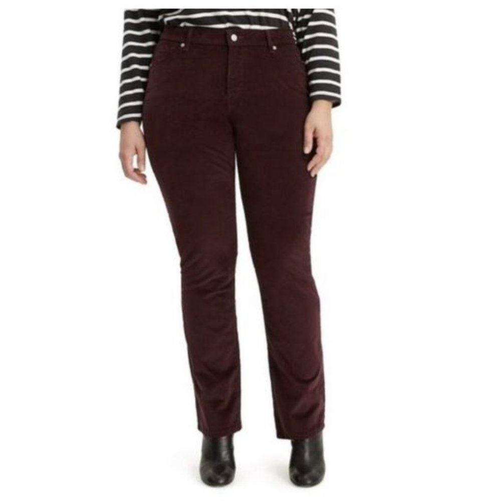 Levi's Sculpt Corduroy Boyfriend Mid-Rise Pants Relaxed Tapered size 30 x 32 NWT